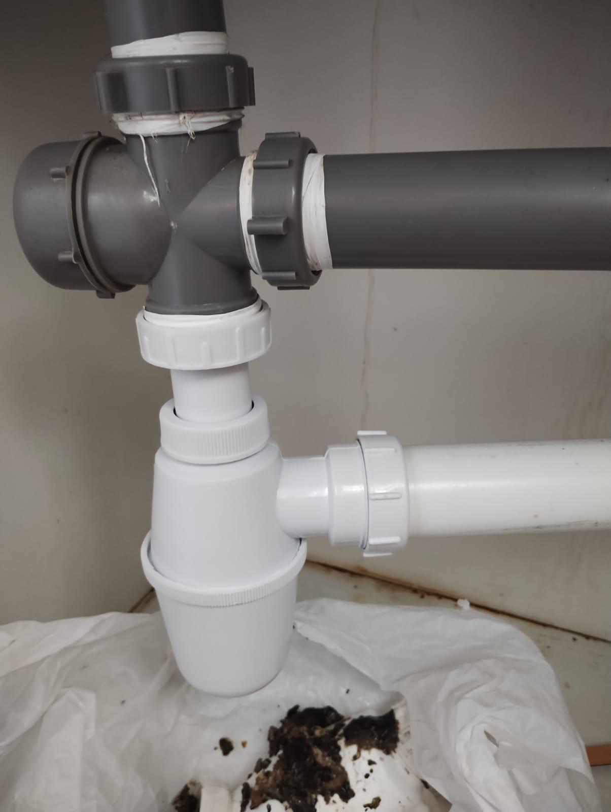 Basin & Bottle Trap Replacement — Plumbing Works