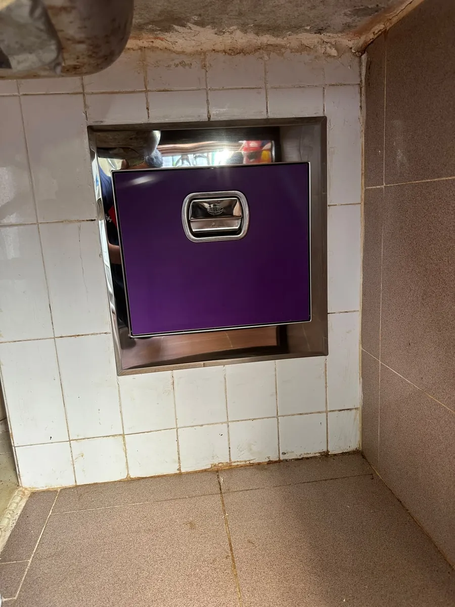 HDB and Condo rubbish chute replacement Singapore stainless steel frame